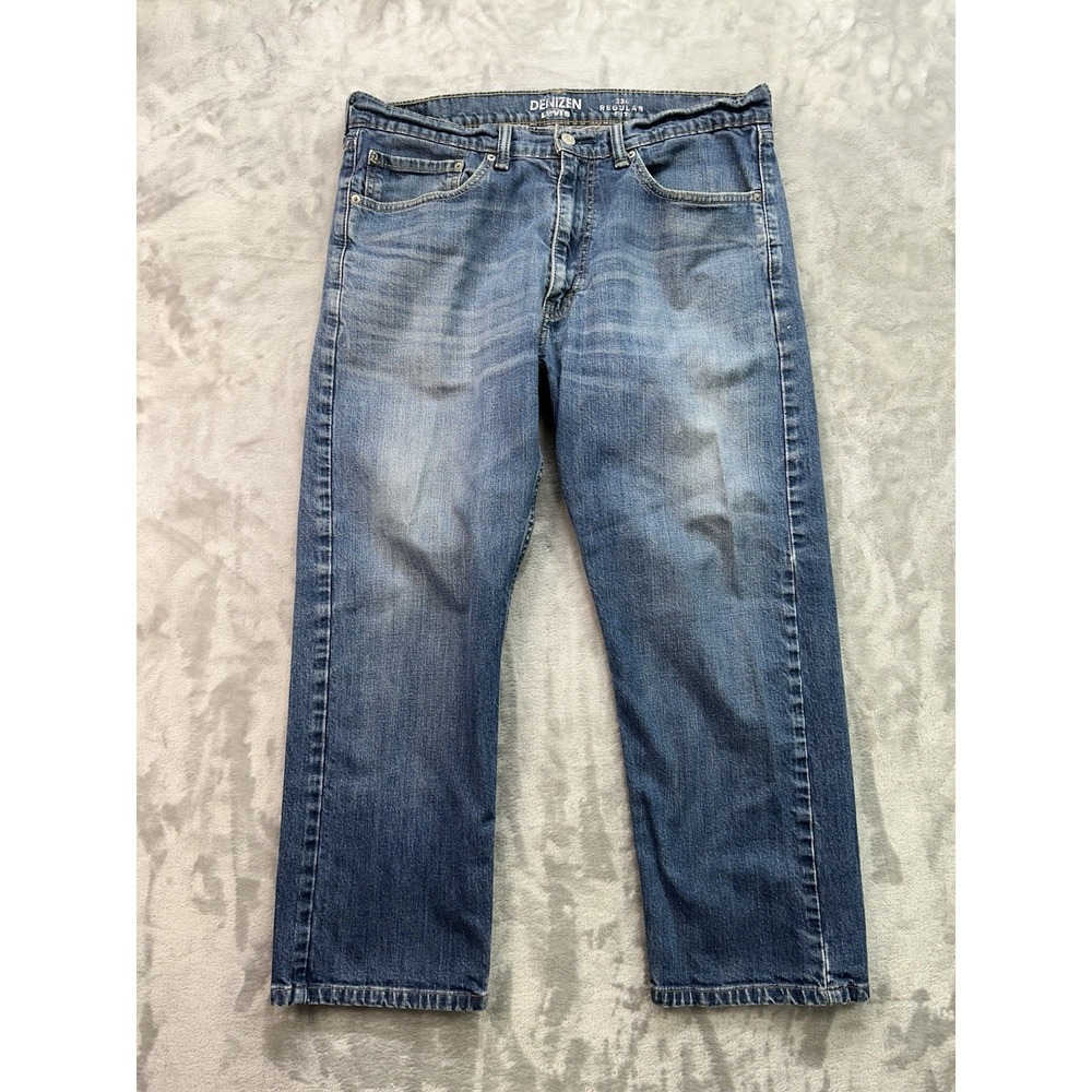 Levis Denizen 236 Regular Fit Jeans Mens Sz  36x26 Blue Straight Leg Faded Denim